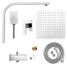 Alessandro Short Twin Shower Mixer Set